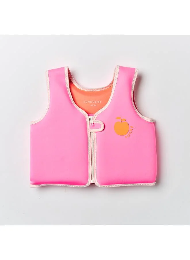 ساني لايف سترة طفو - الخوخ النيون الوردي